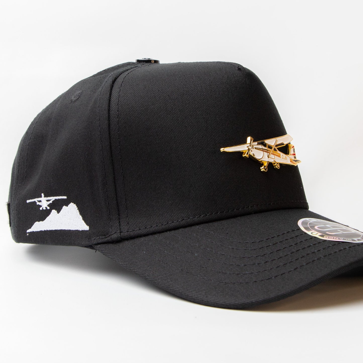 Sombrero Blanco Avioneta Negra