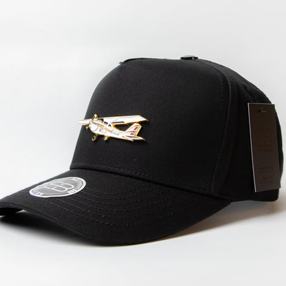 Sombrero Blanco Avioneta Negra