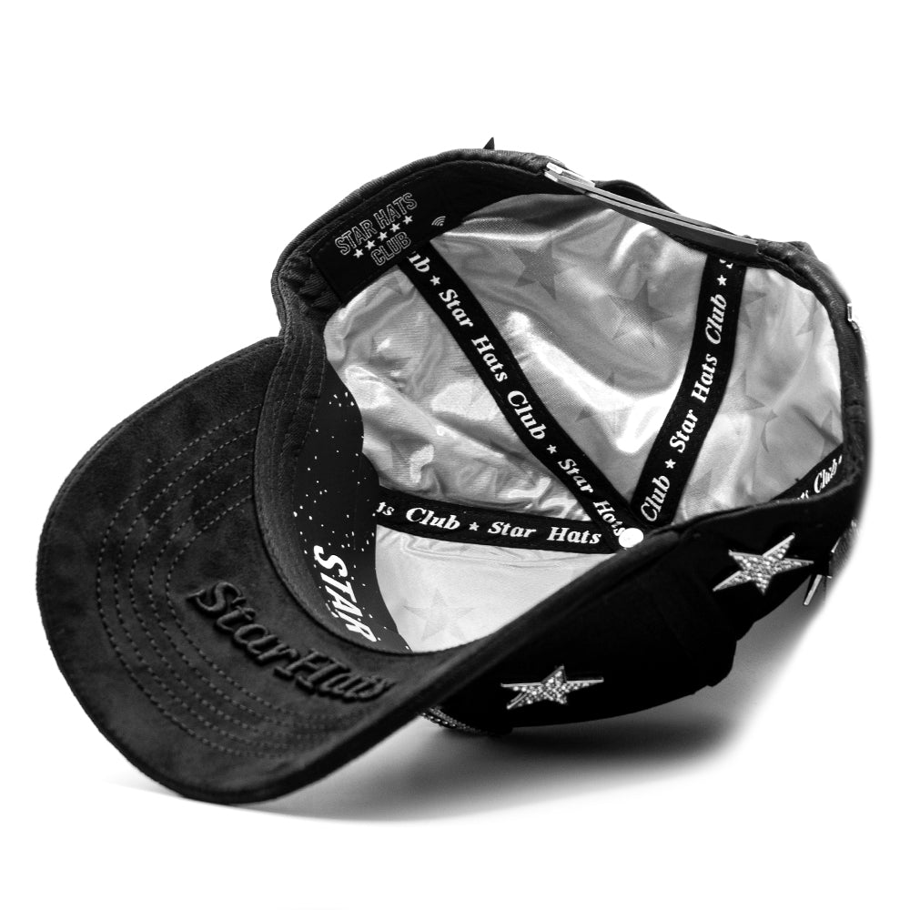 Gorra Star Hats NY Silver Star Negra | Logo NY con Estrellas Plateadas ...