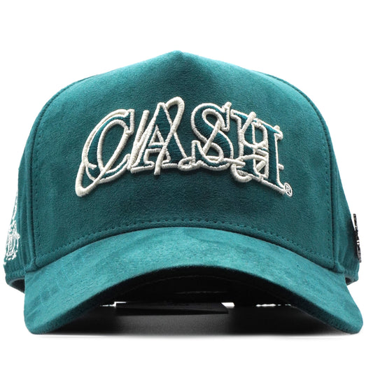 Cash Only Green Suede